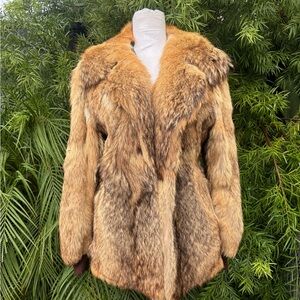 Vintage coyote fur coat